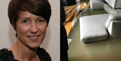 Da Pia kikket ut vinduet søndag morgen, fikk hun sjokk: - Det var ei elv i hagen